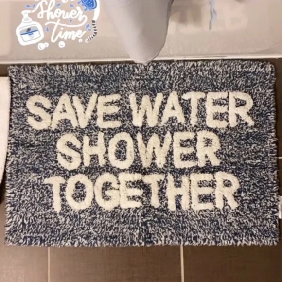 Save Water Shower Together Bathroom Mat - Picture 2 of 2